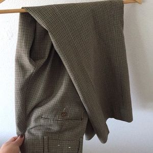 thrifted high waisted plaid pants